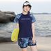 Plus Size Women's Conservative Two Piece Swimsuit Slimming Design For Hot Springs And Chubby Girls Style_ecoleips.com