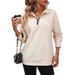 2026 Foreign Trade Women's Half-Zip Long Sleeve Sweatshirt Fashion Pullover Hoodie For Women_ecoleips.com