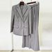 Women's Clothing Early Spring New High Grade Gray Heavy Hot Diamond Double Breasted Suit Trousers Suit Two Piece Suit_ecoleips.com