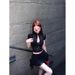 2025 New Hot Girl Black Mesh Long Sleeve T-Shirt Top Women Summer Half Skirt Two-Piece Set_ecoleips.com