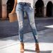 Women's Clothing Jeans For Women High Elasticity Slim Fit Thin Casual Versatile Comfortable_ecoleips.com