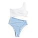 Triangle One Piece Swimsuit for Women High Waisted plus Size Fashionable Cutout Slimming Tummy Concealing Hot Spring Resort Wear Curvy Women_ecoleips.com