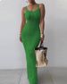 Women's Clothing Tight Dress Sleeveless Temperament Dress Long Skirt_ecoleips.com