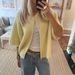 Women's Clothing Women's New Short Sleeved Knitted Cardigan Solid Color Half Open Collar Button Sweater Women's Clothing Ladies Casual Cardigan_ecoleips.com