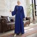 Muslim Dress Women Elegant Middle Eastern Beaded Maxi Dress With Rhinestones – Dubai Turkish Style Long Sleeve Round Neck Gown For Women_ecoleips.com