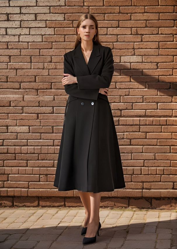New Woolen Coat Women's Knee Thickened Large Size Lapel Super Long Slim Jacket_ecoleips.com