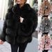 Fur Jacket Women's European And American Imitation Fur Jacket Women's Jacket Imitation Fox Hair_ecoleips.com
