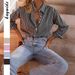 DiYun Cross-Border European And American Casual Fashion Long-Sleeve Cardigan Top Women's Shirt 2026 Summer_ecoleips.com