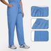 Women's Clothing Surgical Gowns, Hand Washing Clothes, Operating Room Hand Washing Clothes, Elastic Quick Drying Thin V Neck Contrast Color_ecoleips.com