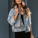 Women's Long Sleeve Denim Jacket With Leopard Print Trim - Relaxed Fit Casual Blouse For Autumn & Winter_ecoleips.com