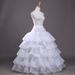 Elegant White Wedding Petticoat With 4 Steel Hoops & 5 Layers Of Ruffles – Perfect For Lolita Dresses, Bridal Gowns & Stage Performances_ecoleips.com