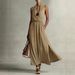 Women's Sleeveless Solid Color V Neck Casual Midi Dress – Summer Resort Gown 2026_ecoleips.com