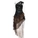 Sexy Leopard Print Chiffon Maxi Dress For Women Backless Lace Patchwork Fashionable Hot Girl_ecoleips.com
