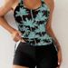 Tropical Print Bikini Set – High-Waisted Swim Bottom & Adjustable Triangle Top (S-XL, 5 Colors) – Tummy Control & UV Protection_ecoleips.com