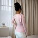 Voya 2023 Korean Style Women's Fashion Spring And Autumn New Fashionable Pile Collar Slim Fit Solid Color Versatile Long_ecoleips.com