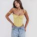 Aria Basics Aria Basics Cross-Border 2025 Summer New Lace Patchwork Lace-Up Sexy European And American Style Top Hot Girl Camisole Vest_ecoleips.com