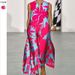 Women's Clothing Fashion V Neck Dress Sleeveless Printed Bohemian Loose Long Skirt_ecoleips.com