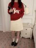 girl 2025 Autumn Winter New Wool For Women Soft And Cozy Knitted Sweater Christmas Atmosphere Loose Fit Versatile Stylish_ecoleips.com