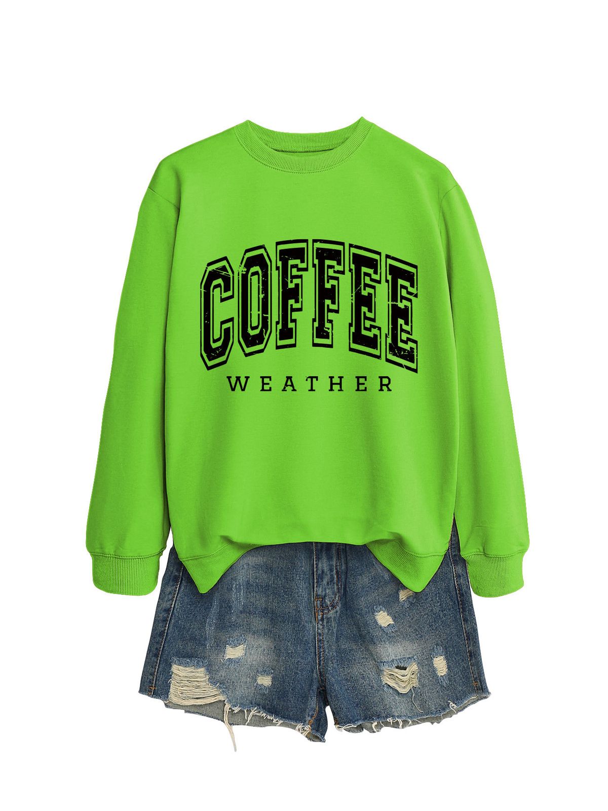 Women's Oversized Pullover Sweatshirt – Trendy Cutout Print, Soft Cotton Blend, Cozy Fall & Winter Essential (S-XXL)_ecoleips.com