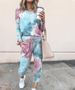 Women's Clothing 2024 spring autumn and winter printed casual long sleeved women's sports suit_ecoleips.com