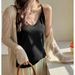 Korean Style Loose Inner Camisole Vest For Women New Belly Covering Casual Versatile V-Neck Sleeveless Wearable Top_ecoleips.com
