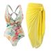 New One-piece Fashion Sexy Swimsuit For Women Slim Retro Print Explosive Swimsuit Set_ecoleips.com