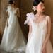2026 Lightweight Wedding Dress New Style with Straps Forest Petite Retro Travel Photography Gown French Morning Robe for Women_ecoleips.com