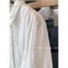White Cotton-linen Women, Spring And Autumn French Style Long-sleeve Linen Top, Unique Design Petite Individuals,_ecoleips.com