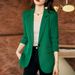 Casual Women's Blazer For Spring And Autumn, New Stylish Professional Attire With A High-end Feel, Loose Fit, Plus-size_ecoleips.com