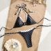 Retro Polka Dot Bikini Set – Adjustable Triangle Top & High-Cut Bottom – Women’s Sexy Swimwear_ecoleips.com