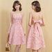 Sexy A-Line Dress Style Backless Pink With Bow For Women_ecoleips.com