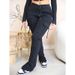 Women's Cargo Pants High Waist Straight Leg Casual Workwear Trousers With Pockets - Stylish Loose Fit Polyester Pants For Women_ecoleips.com