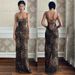 Cf24216 Camisole Hooded Collar Sexy Backless Leopard Print Summer New Spicy Girl Slim Fit Long Dress_ecoleips.com