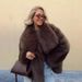 Women's Clothing Fashion Street Blasting Lapel Long Sleeved Fur Coat For Women Spring New Style Solid Color All Match Cardigan Fur Top_ecoleips.com