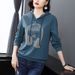 A Lightweight, Loose-Fitting Long-Sleeved Base Layer Shirt For Women In Spring And Autumn; Suitable For Middle-Aged Moth_ecoleips.com