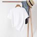 Women's Casual Round Neck Short Sleeve T-Shirt Multi-Color American Style Simple Fashionable Sports Top Solid Loose Printed_ecoleips.com