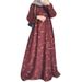 Modest Abaya Dress Modest Islamic Abaya Dress – Premium Polyester Long Sleeve Maxi Dress With 3D Floral Print | Elegant Muslim Fashion For Women_ecoleips.com