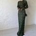Women's Elegant Long Sleeve Printed Dress Slim Fit Ruffle Waist European Style Autumn New 2025_ecoleips.com