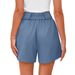 Aria Basics Aria Basics European And American Cross-Border 2025 Summer New High-Waisted Fashion Casual Shorts Solid Color Comfortable_ecoleips.com