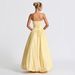 Women's Clothing Solid Color Lace Low Cut Slim Waist Pleated Tutu Skirt Suspender Dress_ecoleips.com