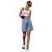 Women's High Waist Loose Fit Washed Denim Shorts – Trendy Distressed Casual Shorts With Stretch Comfort_ecoleips.com