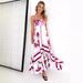 Independent Website Cross-border Summer Ultra-long Dress, Casual Square Neck Sleeveless Bohemian Floral Long Dress With_ecoleips.com