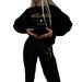 Trendy Gradient Letter Print Fleece-Lined Tracksuit Set - Winter Warmth & Stylish Comfort For Men And Women_ecoleips.com
