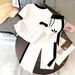 Women's Clothing Casual Geometric Print Short Sleeve T-Shirt And Sweatpants Set Short Sleeve T-Shirt Top And Sweatpants Bottom Matching Outfit Set_ecoleips.com