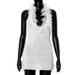 Women's Clothing Women's Autumn And Winter Tassel Deep V Neck Halter Neck Tie Backpack Hip Knitted Dress_ecoleips.com