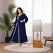 Women's Clothing Fashion Hot Stamping Lace Stitching Dress Set Women Dress Large Size Muslim_ecoleips.com