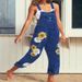 European And American Independent Station Cross-Border Trade Women's Printed Pattern One-Piece Strap Jeans_ecoleips.com