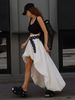 Pure Cotton Skirt Europe, America 2026 Spring And Summer New Women's Street Fashion Irregular Bud Design Skirt_ecoleips.com