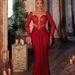 European American Foreign Trade Cross-border Slit Dress, Elegant And Dignified Host Evening Gown, Ball Gown_ecoleips.com