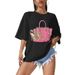 Summer European And American Cross-border Foreign Trade Plus-size T-shirt, Round-neck Casual Loose-fitting Short-sleeve_ecoleips.com